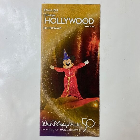 Disney Hollywood Studios 50th Anniversary Guidemap English French Collectors Set - Picture 2 of 11
